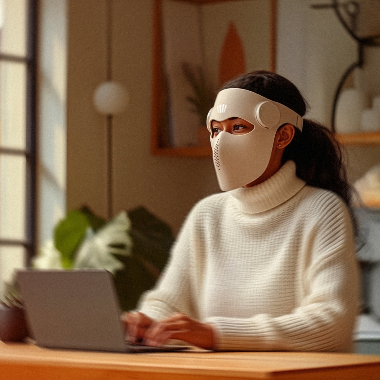 Virtusan 360 Rotlichttherapie-Gesichtsmaske